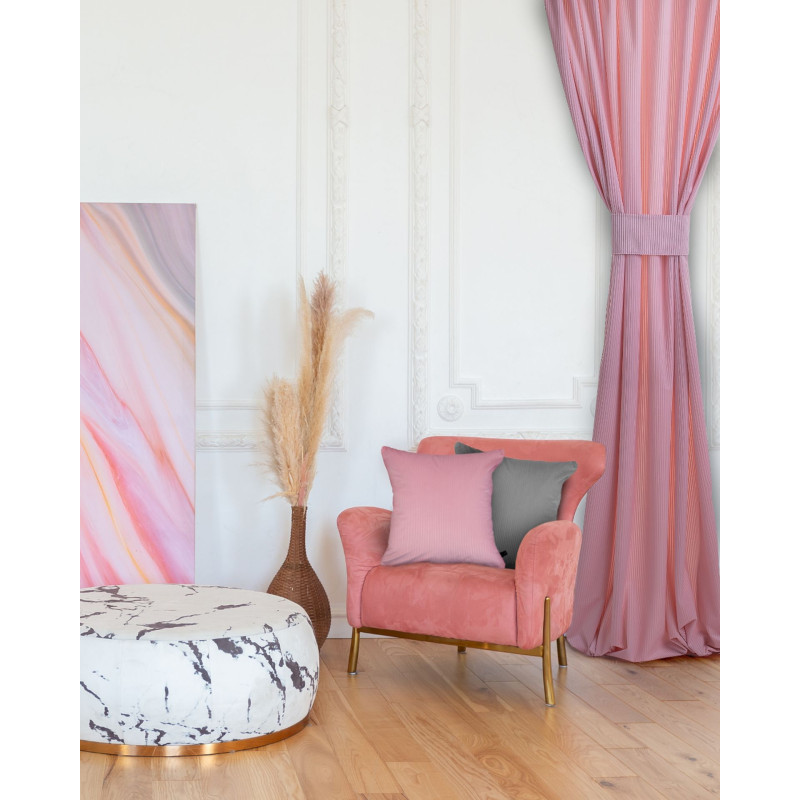 Zasłona z taśmą CASUAL CHIC 140x270 blush (c.Róz)